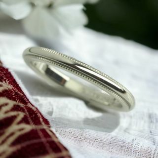 ティファニー(Tiffany & Co.)の◆TIFFANY&Co. ティファニー　ミルグレインリング　指輪　Pt950(リング(指輪))