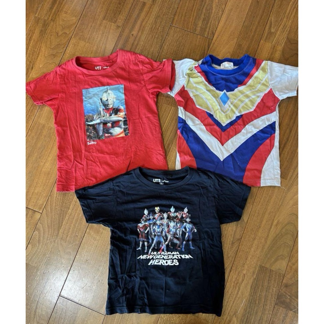 ウルトラマン　Tシャツ　まとめ売り　セット　110 キッズ/ベビー/マタニティのキッズ服男の子用(90cm~)(Tシャツ/カットソー)の商品写真