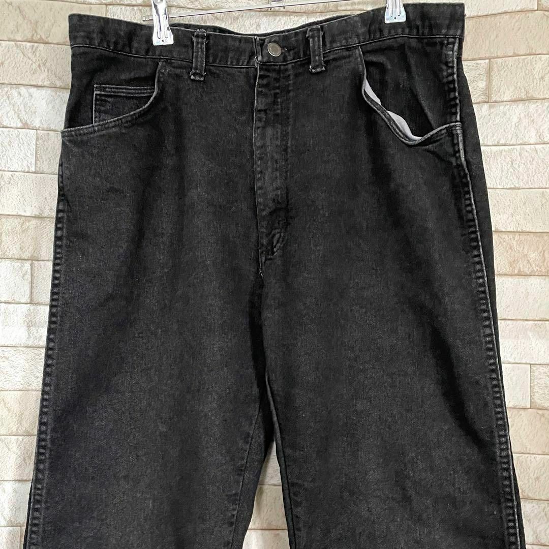 Wrangler(ラングラー)のラングラー デニム 刺繍 ブラック メンズのパンツ(デニム/ジーンズ)の商品写真