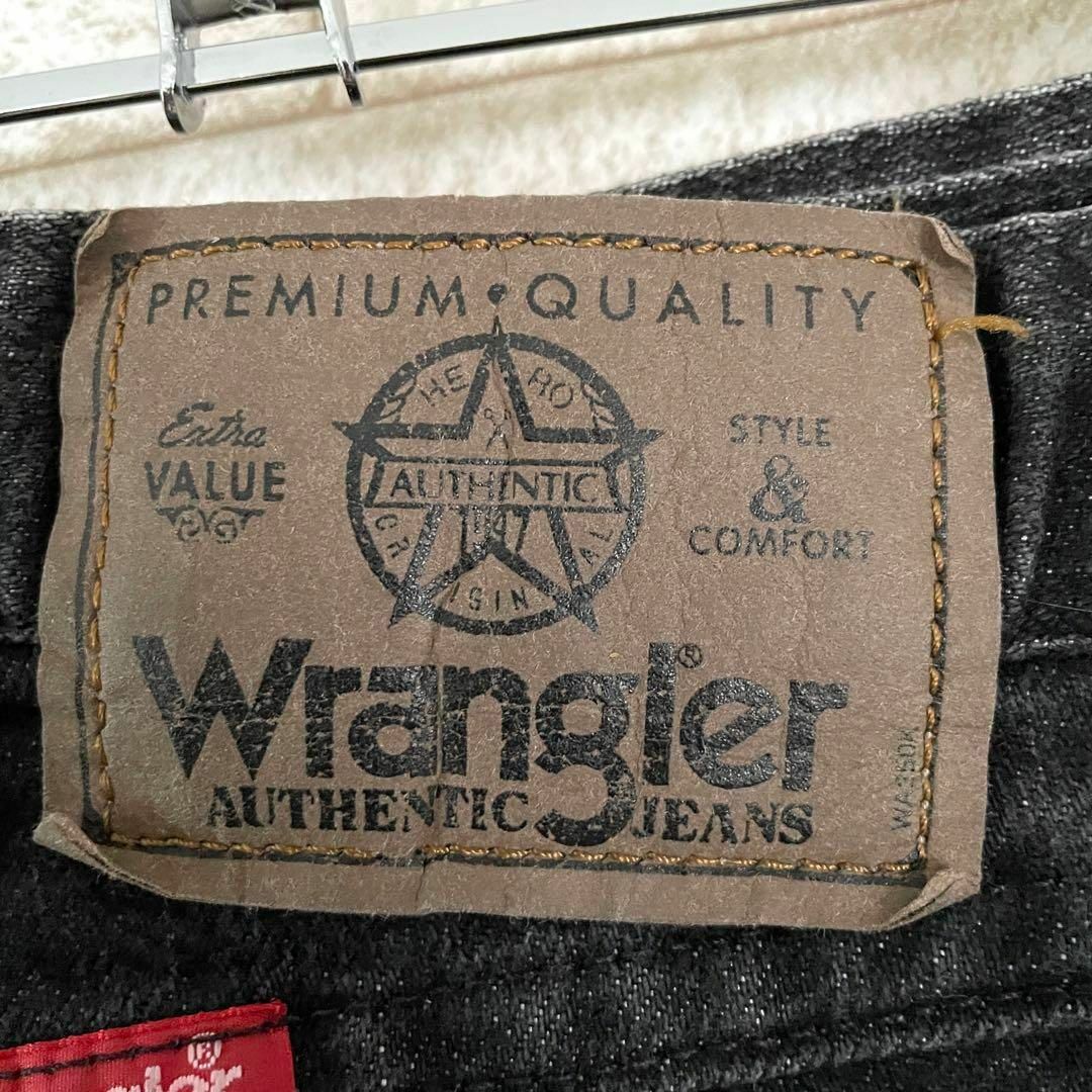 Wrangler(ラングラー)のラングラー デニム 刺繍 ブラック メンズのパンツ(デニム/ジーンズ)の商品写真