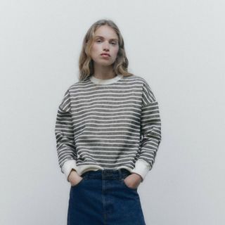 ZARA - 新品 ZARA ザラ 裏起毛  ソフト ニット スウェット トレーナー