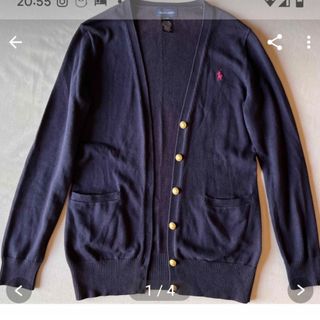 ラルフローレン(Ralph Lauren)の☆Ralph Lauren ラルフローレン カーディガン ネイビー 160㌢☆(カーディガン)