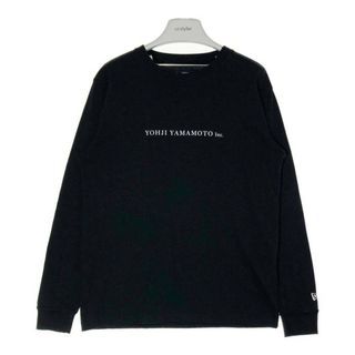 ヨウジヤマモト(Yohji Yamamoto)の★NEWERA×Yohji Yamamoto ニューエラ×ヨウジヤマモト 創業100周年モデル バックプリントロングTシャツ ブラック sizeL(Tシャツ/カットソー(七分/長袖))