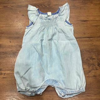 ベビーギャップ(babyGAP)のbaby GAP デニムロンパース(ロンパース)