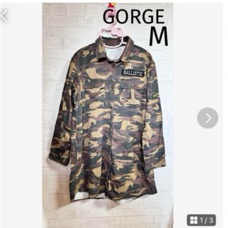 ゴージ(GORGE)のカモフラ柄ロゴ入りシャツワンピースEMODA.GYDA.MURUA.moussy(ひざ丈ワンピース)