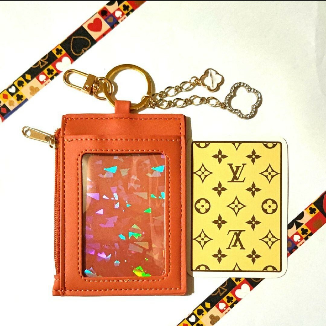 LOUIS VUITTON(ルイヴィトン)の⭐ミニ財布パスケース　⭐LOUIS VUITTONモノグラムトランプ１枚　OB① レディースのファッション小物(パスケース/IDカードホルダー)の商品写真