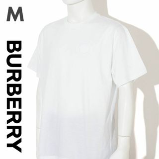 バーバリー(BURBERRY)の新品 BURBERRY ロゴ 刺繍 オーバーサイズTシャツ M(Tシャツ/カットソー(半袖/袖なし))