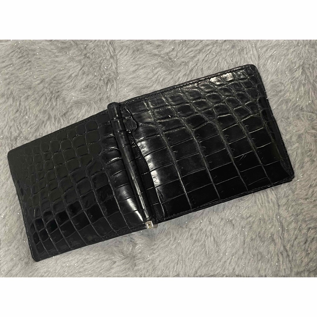 クロコダイル　革　財布　wallet crocodile メンズのファッション小物(折り財布)の商品写真