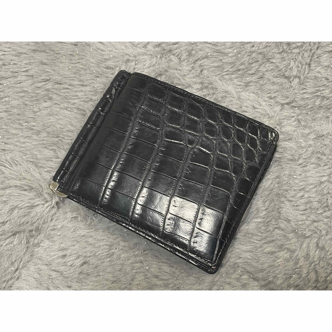 クロコダイル　革　財布　wallet crocodile メンズのファッション小物(折り財布)の商品写真