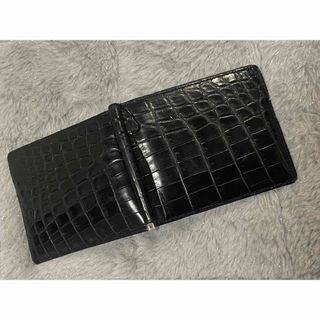 クロコダイル　革　財布　wallet crocodile(折り財布)