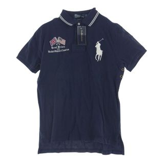 ポロラルフローレン(POLO RALPH LAUREN)のPOLO RALPH LAUREN ポロ・ラルフローレン ポロシャツ 刺繍 ポロ シャツ 半袖 ネイビー系 L【中古】(ポロシャツ)