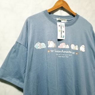 サンリオ(サンリオ)のサンリオキャラクターズ　新品　Tシャツ　キティ　はんぎょどん　ビッグサイズ(Tシャツ(半袖/袖なし))