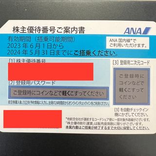 ANA株主優待　5月31日まで　1枚　全日本空輸(その他)