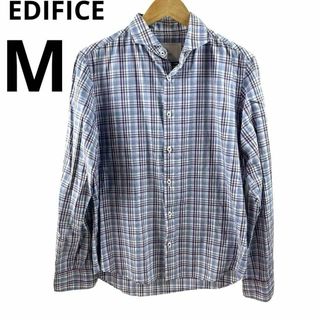 エディフィス(EDIFICE)のEDIFICE エディフィス チェックシャツ  Mサイズ 46 日本製(シャツ)