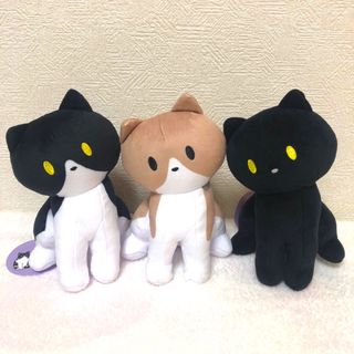 【送料無料】新品 ラウワン限定 黒猫ろんと暮らしたら ぬいぐるみ 全3種セット(ぬいぐるみ)