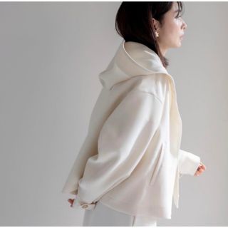 ドゥロワー(Drawer)のderes swich neck feather short coat(スプリングコート)