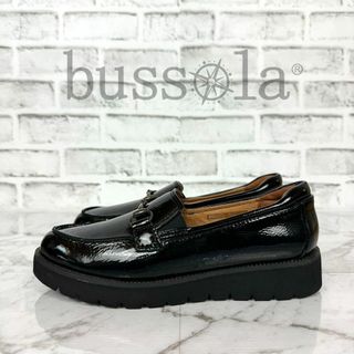 bussola - ブソラ bussola ビットローファー エナメルブラック 23cm