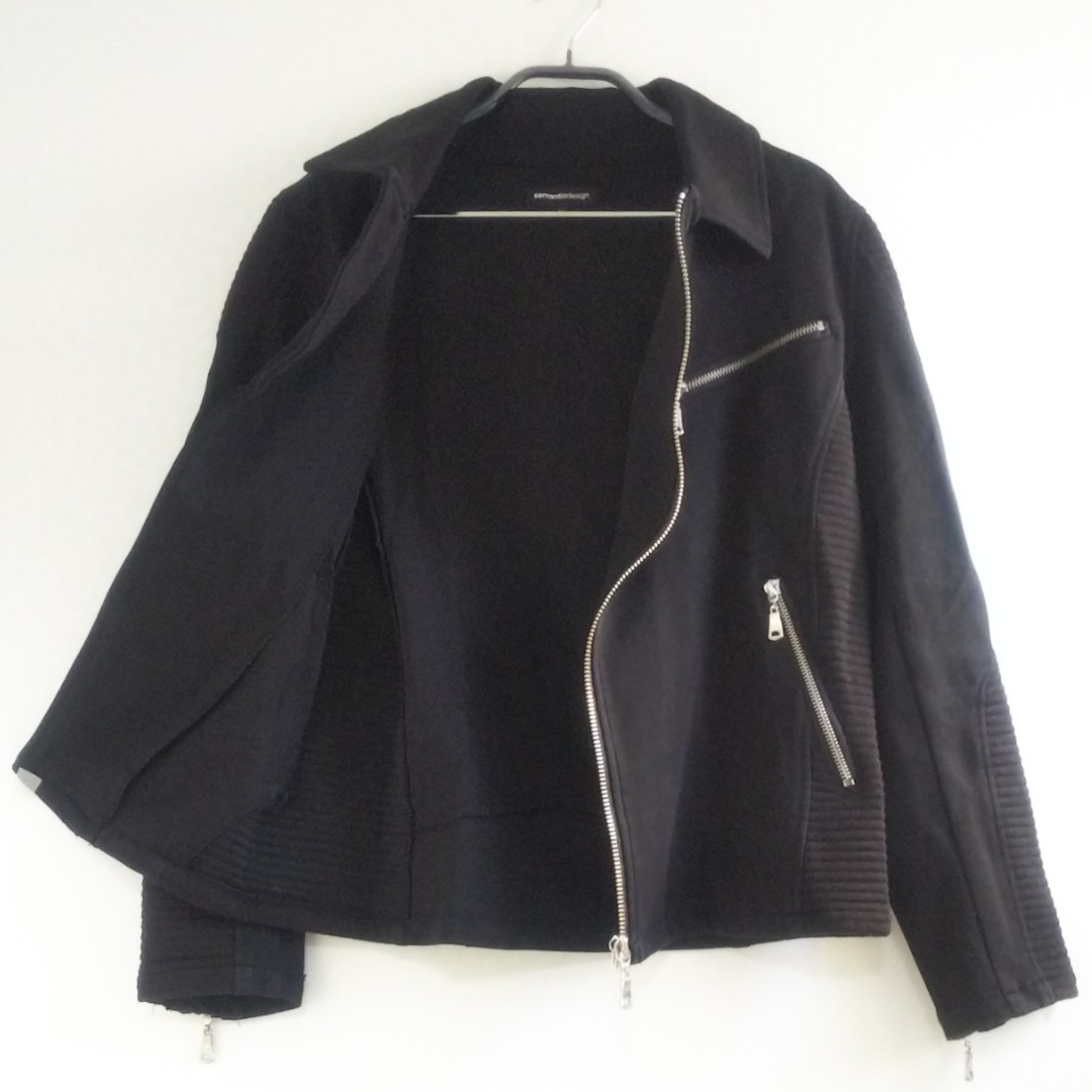 semantic design(セマンティックデザイン)の◆51 レア 当時物 Semantic desigh ライダースジャケット 黒 メンズのジャケット/アウター(ライダースジャケット)の商品写真