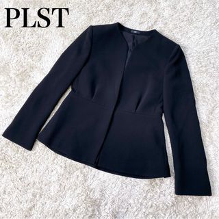 プラステ(PLST)の【現行モデル】プラステ トリアセブレンドペプラムジャケット ノーカラージャケット(ノーカラージャケット)