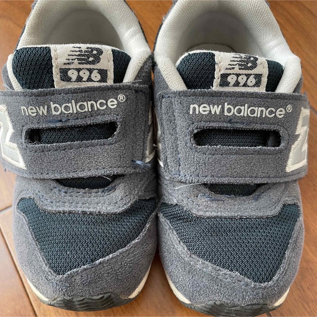 996（New Balance）(キュウキュウロク)のNew Balance/ニューバランス/スニーカー/996/15cm/ネイビー キッズ/ベビー/マタニティのキッズ靴/シューズ(15cm~)(スニーカー)の商品写真