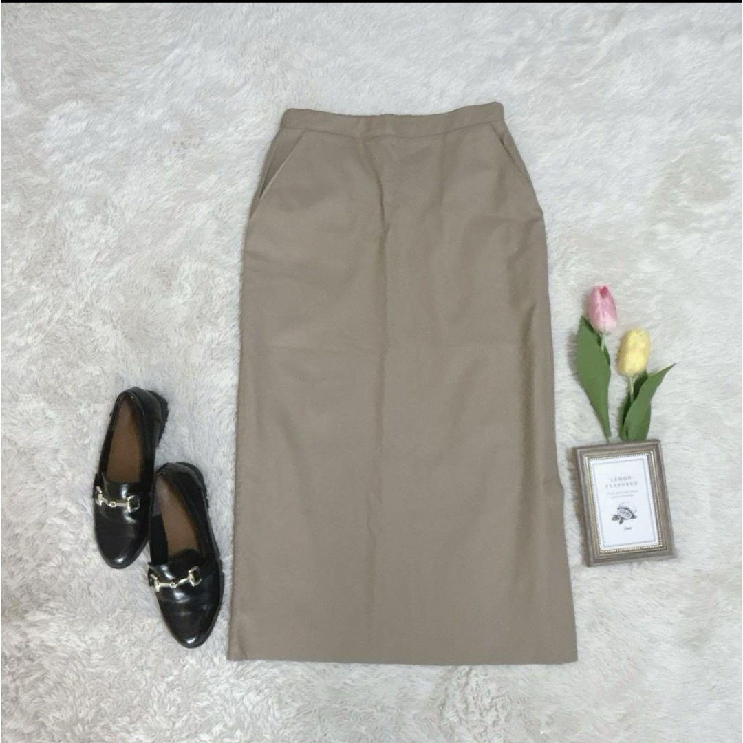 Myu エコレザー ナロースカート フェイクレザー レディースのスカート(ロングスカート)の商品写真