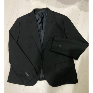 ユニクロ(UNIQLO)のユニクロ　レディースジャケット黒　サイズ46(テーラードジャケット)