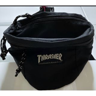 スラッシャー(THRASHER)のTHRASHER 黒　ウエストポーチ ボディバック(ボディバッグ/ウエストポーチ)