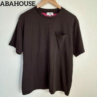 アバハウス(ABAHOUSE)のABAHOUSE Tシャツ　ネイビー　シンプル　48サイズ(L相当)　メンズ(Tシャツ/カットソー(半袖/袖なし))