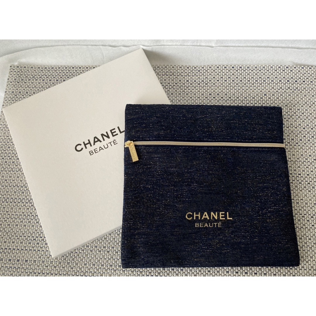 CHANEL - 【CHANEL】シャネル ノベルティポーチ 2023 ネイビー【新品未 