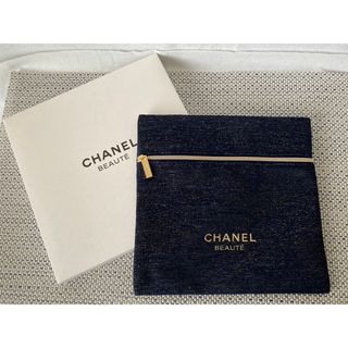 シャネル(CHANEL)の【CHANEL】シャネル ノベルティポーチ 2023 ネイビー【新品未使用】(ポーチ)