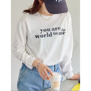 ディスコート(Discoat)のdiscoat アメリカンロゴロングTシャツ(Tシャツ(長袖/七分))