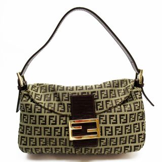 フェンディ(FENDI)のフェンディ FENDI ショルダーバッグ ズッキーノ キャンバス/レザー ブラウン ゴールド レディース 送料無料【中古】 w0067i(ショルダーバッグ)