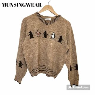 Munsingwear - マンシングウェア MUNSINGWEAR セーター ニット　ベージュ　M ゴルフ