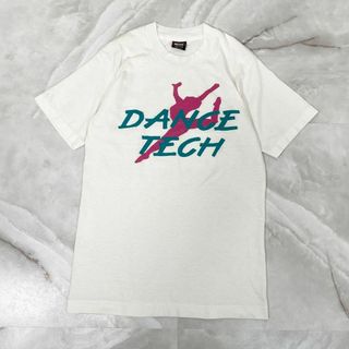 フルーツオブザルーム(FRUIT OF THE LOOM)のフルーツオブザルーム　90's プリント白Tシャツ　シングルステッチ　USA製(Tシャツ/カットソー(半袖/袖なし))