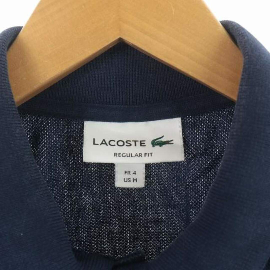 LACOSTE(ラコステ)のLACOSTE レギュラーフィットポロ シャツ ボーダー M 紺 PH4226 メンズのトップス(ポロシャツ)の商品写真