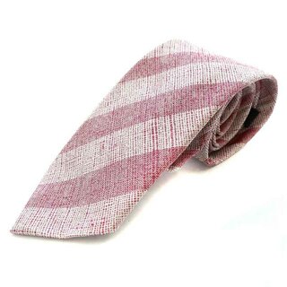 ジョルジオアルマーニ(Giorgio Armani)のGIORGIO ARMANI ネクタイ レギュラータイ ストライプ 絹 赤 白(ネクタイ)