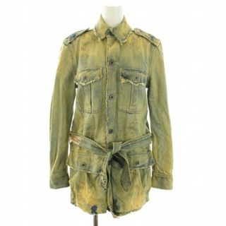 ラルフローレン(Ralph Lauren)のラルフローレン デニムサファリジャケット Gジャン ダメージ加工 ベルト XS (Gジャン/デニムジャケット)