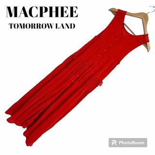 マカフィー(MACPHEE)のMACPHEE TOMORROWLANDコットンリネンノースリーブワンピース(ロングワンピース/マキシワンピース)