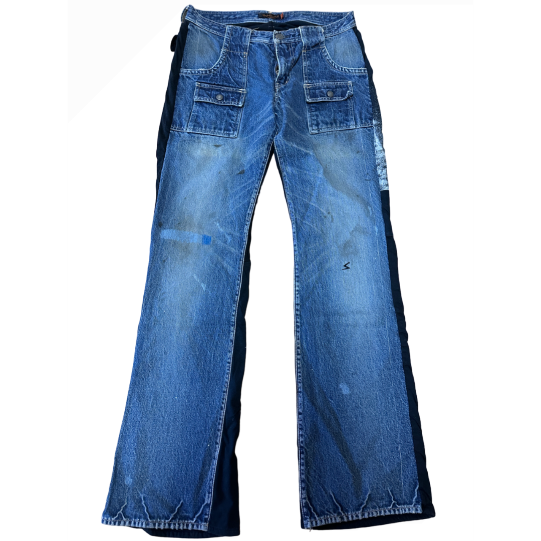 UNDERCOVER(アンダーカバー)のundercover アンダーカバー T期 Tシャツ ドッキングパンツ ブッシュ メンズのパンツ(デニム/ジーンズ)の商品写真