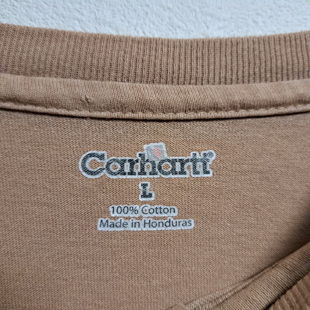 carhartt(カーハート)のカーハート【Carhartt】ヘンリーネック 無地 ロンティー 茶系 XL メンズのトップス(Tシャツ/カットソー(七分/長袖))の商品写真