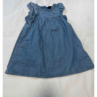 babyGAP - ワンピース　デニム　女の子　GAP  夏服　ノースリーブ　100　袖なし