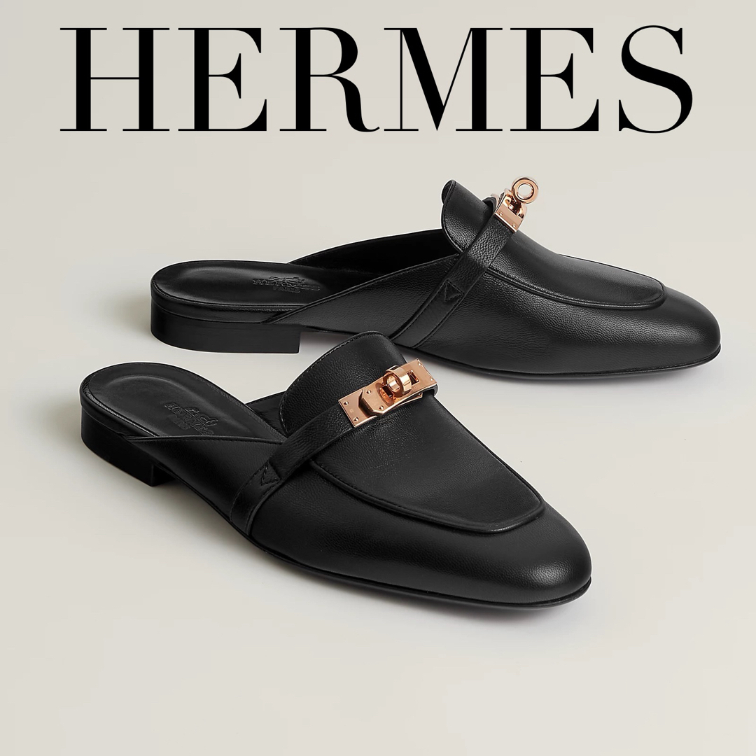 Hermes(エルメス)の美品HERMES フラットシューズ オズ レディースの靴/シューズ(スリッポン/モカシン)の商品写真