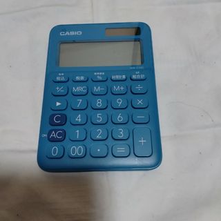 カシオ(CASIO)の電卓　CASIO　12桁　ブルー(オフィス用品一般)