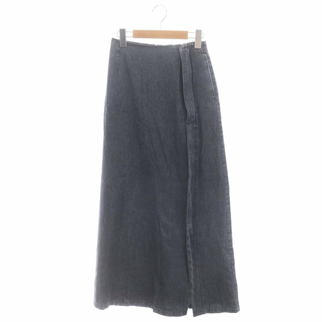 other(アザー)のシウム MARBLE DENIM SKIRT デニムスカート 台形 ロング M レディースのスカート(ロングスカート)の商品写真