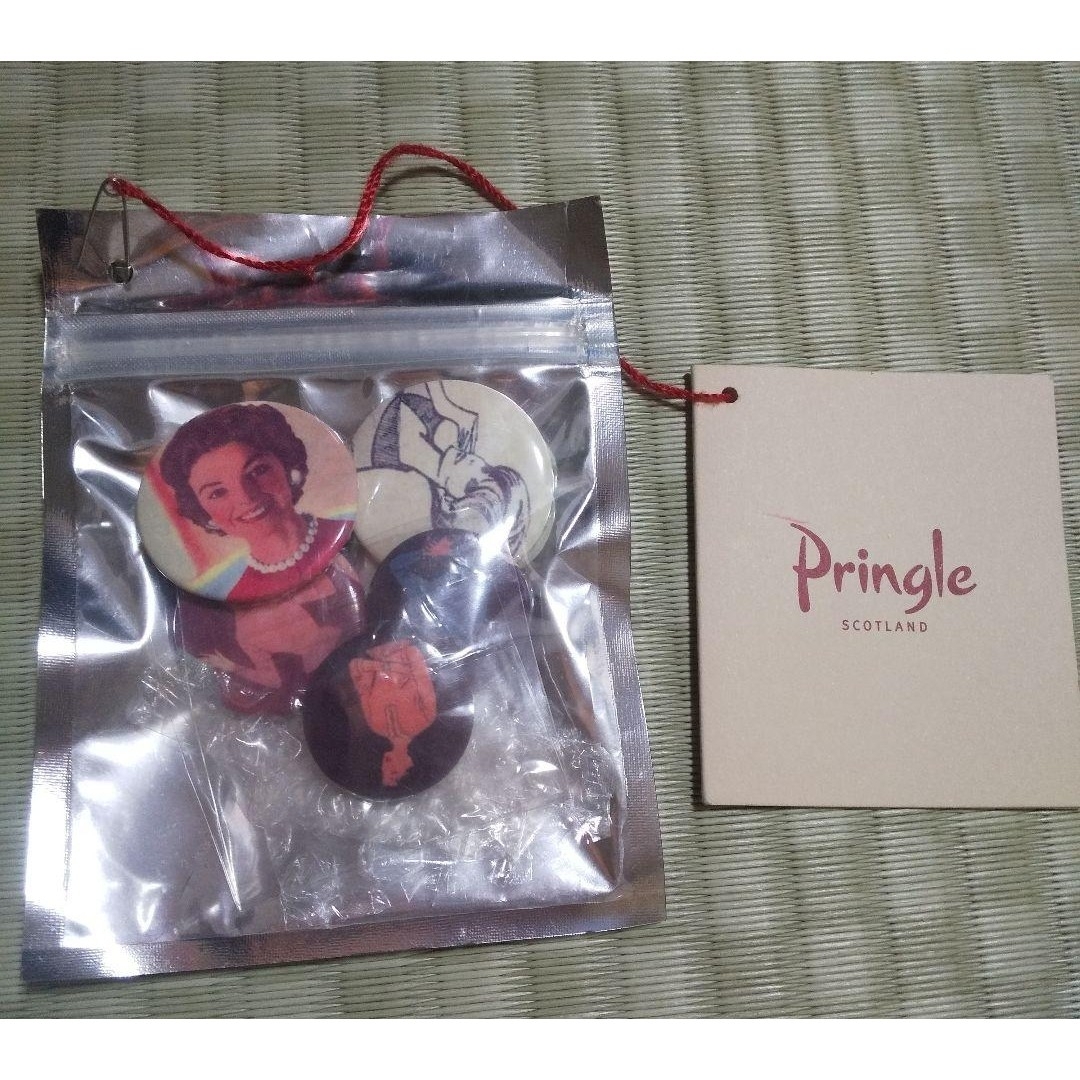 Pringle(プリングル)のプリングル 缶バッジ5個セット エンタメ/ホビーのアニメグッズ(バッジ/ピンバッジ)の商品写真