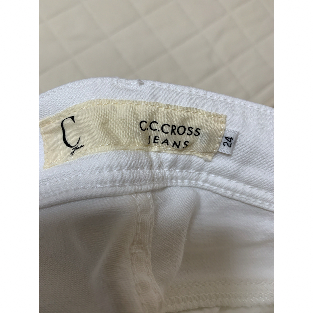 C.C.†CROSS(シーシークロス)のホワイトデニム レディースのパンツ(デニム/ジーンズ)の商品写真