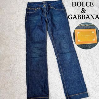 ドルチェアンドガッバーナ(DOLCE&GABBANA)のドルチェ&ガッバーナ  金プレート 高級感 デニムジャケット ハイウエスト(Gジャン/デニムジャケット)