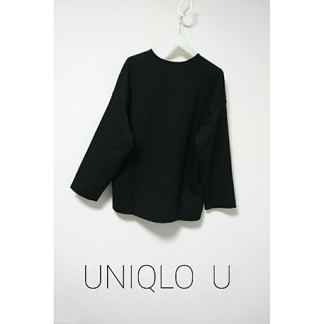 UNIQLO(ユニクロ)の新品 UNIQLO U ポンチVネックプルオーバー レディースのトップス(カットソー(長袖/七分))の商品写真