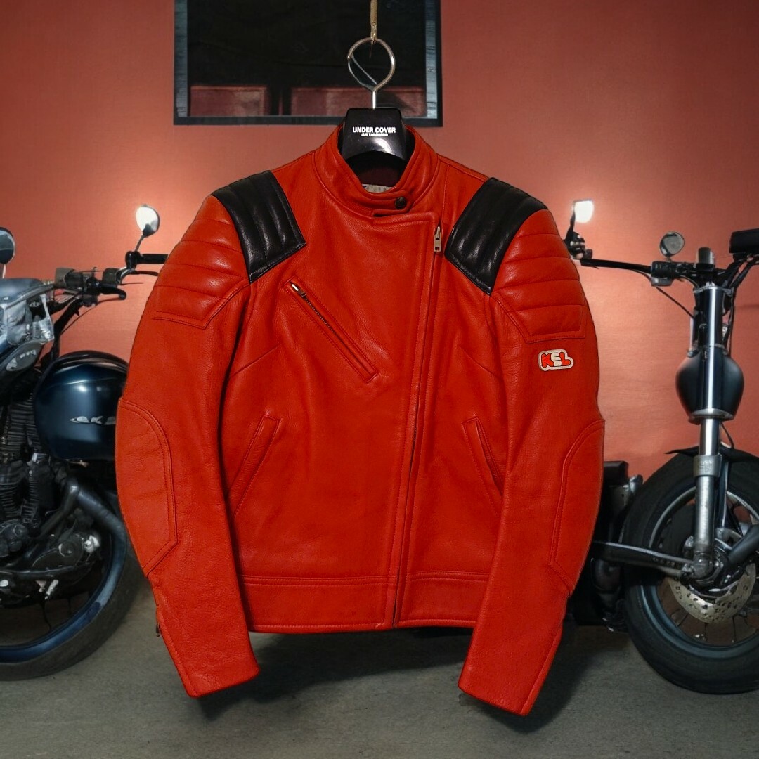 KUSHITANI(クシタニ)のKUSHITANI クシタニ バイカラー ヴィンテージ ライダースジャケット 自動車/バイクのバイク(装備/装具)の商品写真