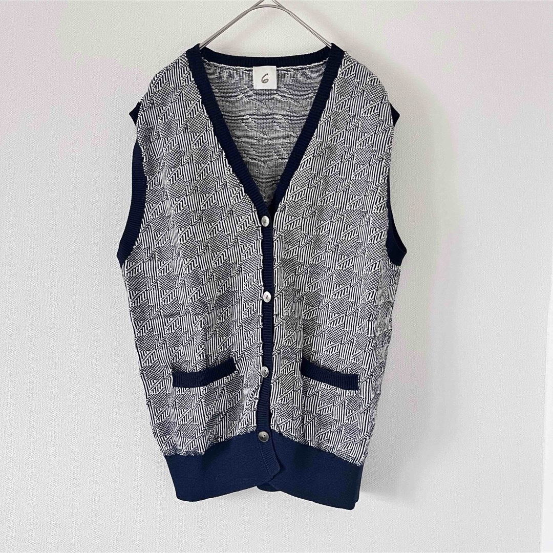 6 (ROKU)(ロク)の最終値下げ〈6（roku）〉CHIDORI KNIT VEST/ベストレイヤード レディースのトップス(ベスト/ジレ)の商品写真